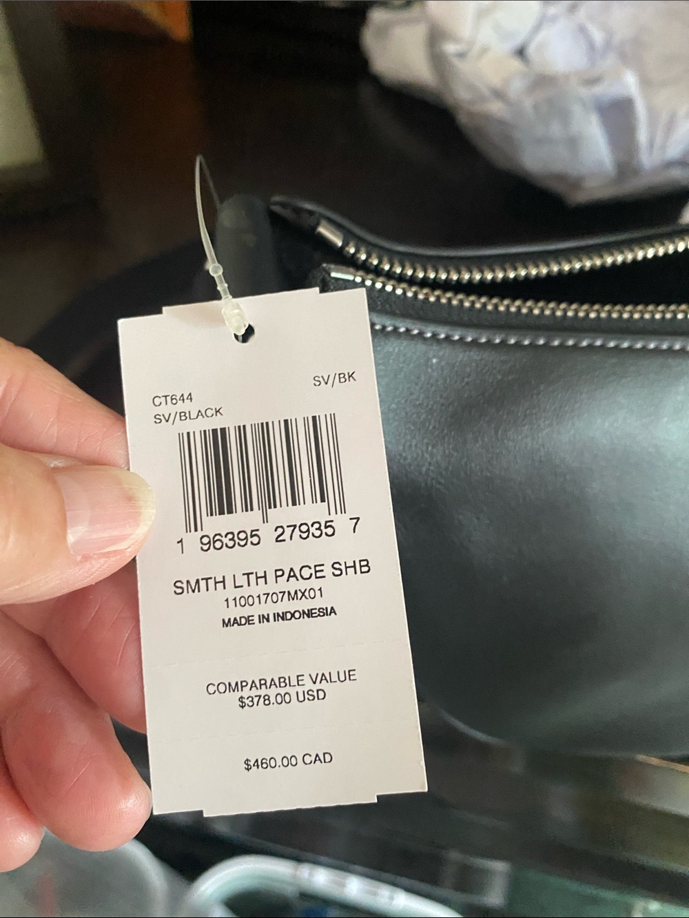 NWT Coach CT644 Pace Shoulder/Crossbody Bag in Refine Calf Leather Sv/Chalk - Picture 6 of 9